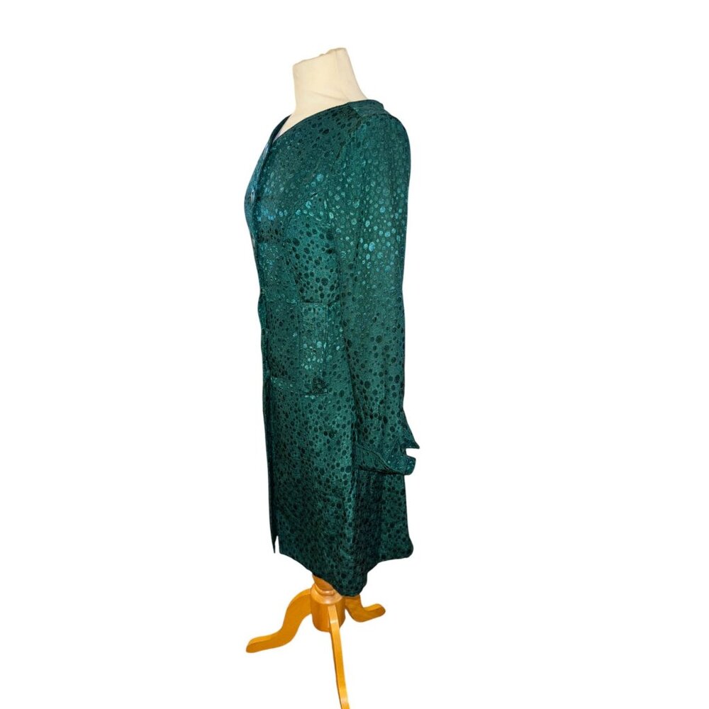 Tulle Womens Green Polka Dot Dress S - Picture 4 of 11